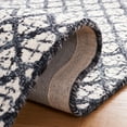 thumbnail image 5 of SAFAVIEH Abstract Ryder Abstract Wool Area Rug, Ivory/Navy, 6' x 6' Square, 5 of 11