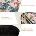 thumbnail image 5 of FORMRS Makeup Bag Travel Cosmetic Organizer for Women Fold Flat Zipper Pouch with Handle, Vibrant Flowers, 5 of 8