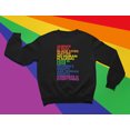 thumbnail image 3 of Pride Hoodie LGBTQ Gifts Gay Equality Rainbow Sweatshirt Hoodies for Women X-Large Black, 3 of 5