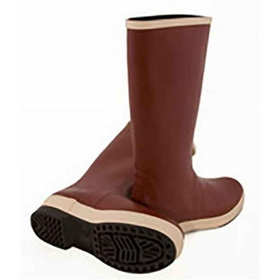 Tingley Pylon MB926B Neoprene Plain Toe Boot (16 Inch), Men's 12, Brick Red Upper - Brown Sole BRICK RED/BROWN