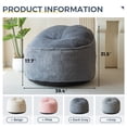 thumbnail image 4 of GOODONE Bean Bag Chair Sofa, Big Comfy Chair for Bedroom Living Room,Begie, 4 of 8