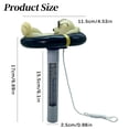 thumbnail image 3 of Polar Bear Floating Water Thermometer – Leisurely Temp Reader with String for Pools, Spas & Ice Baths, 3 of 7