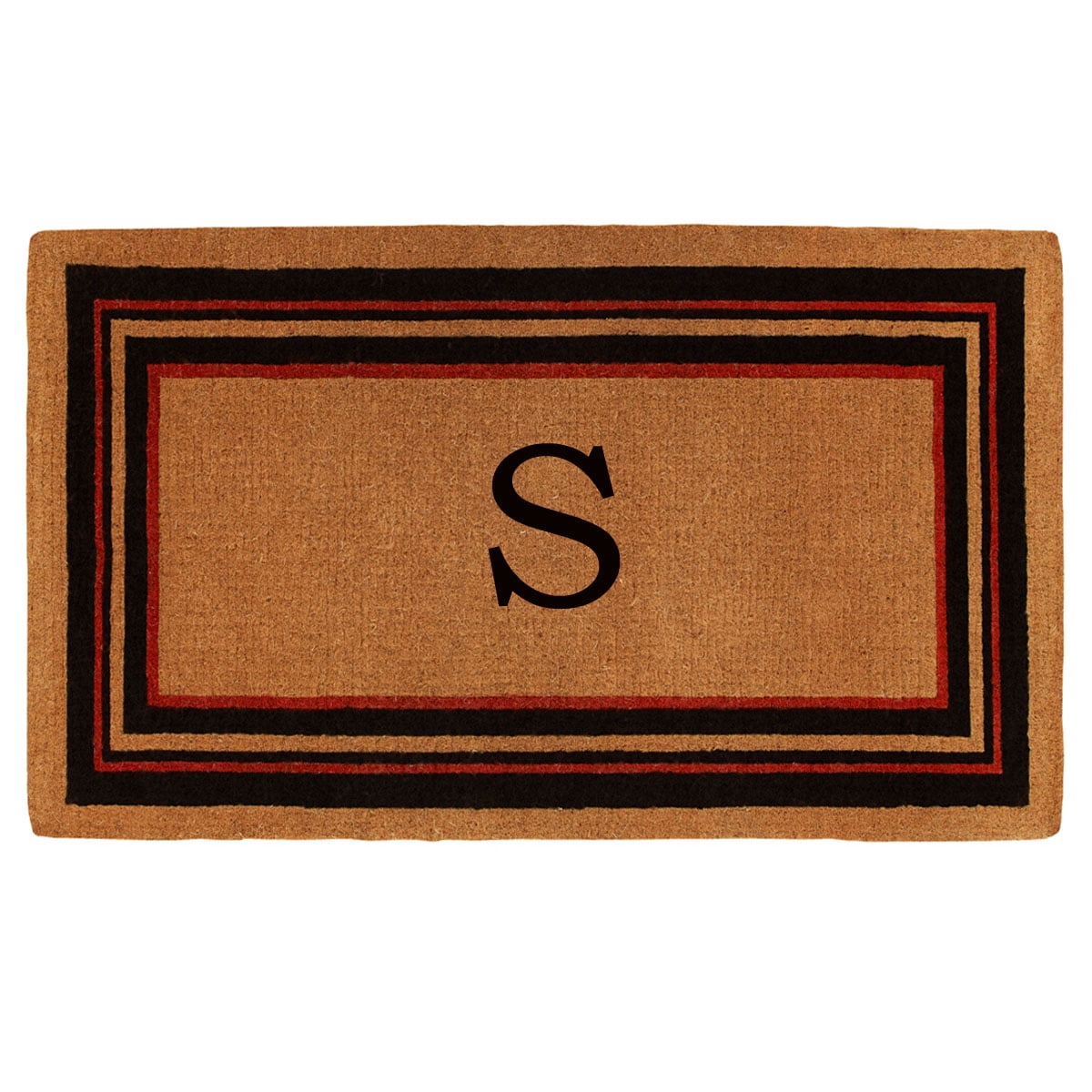 Calloway Mills Calloway Mills Esquire Monogram Outdoor Doormat, Extra-thick 2' x 3' (Letter S)