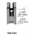 thumbnail image 4 of CRL Z612BN Brushed Nickel Z-Series Square Type Radius Base Zinc Clamp for 1/2" Glass, 4 of 7