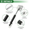 thumbnail image 6 of Unique Bargains 2 Set 13Ib/60N/6kg 6" Lift Support Struts Black for Kitchen Cabinet Door, 6 of 7