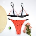 thumbnail image 3 of Ensemble Maillot de Bain en Léopard Snakeskin V-Notch avec Imprimé Animal pour Femme, 3 of 6