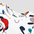 thumbnail image 6 of Disney Mickey Girls Christmas Dresses Pluto Goofy Donald Graphic Print Bow Gifts Outfits Sizes 3M-5Y, 6 of 8