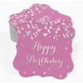 thumbnail image 2 of Inkdotpot Real Silver Foil Bracket Shape Paper Hang Tags Happy Birthday Favor Tags Pack Of 50, 2 of 7