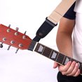 thumbnail image 2 of Correa de guitarra Correa para el cuello Hebilla Cinturón de cuero con cierre seguro para ukelele Bajo Acústico Eléctrico FLhrweasw Nuevo, 2 of 5