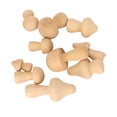 thumbnail image 3 of Manualidadas de Champiñones, 10 piezas de madera de madera artes de Hongos exquisitos varias formas sin terminar para adultos para niños, 3 of 7