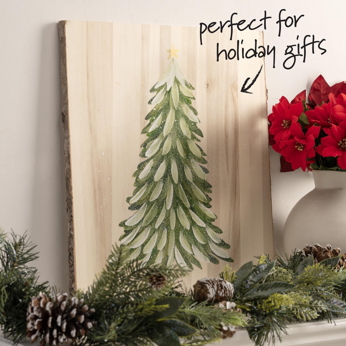 (2 pack) Plaid Wood Surfaces Pine Wood Slice Plank, 16" x 18"