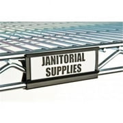 Focus Foodservice FUTL3BK 3 Slide-Under Shelf Label - 4 / PK"
