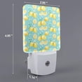 thumbnail image 2 of Uemuo Yellow Lemon Night Light, Night Lights Plug into Wall, Dusk to Dawn Sensor Warm White Led Night Light 0.5W-UK, 2 of 9
