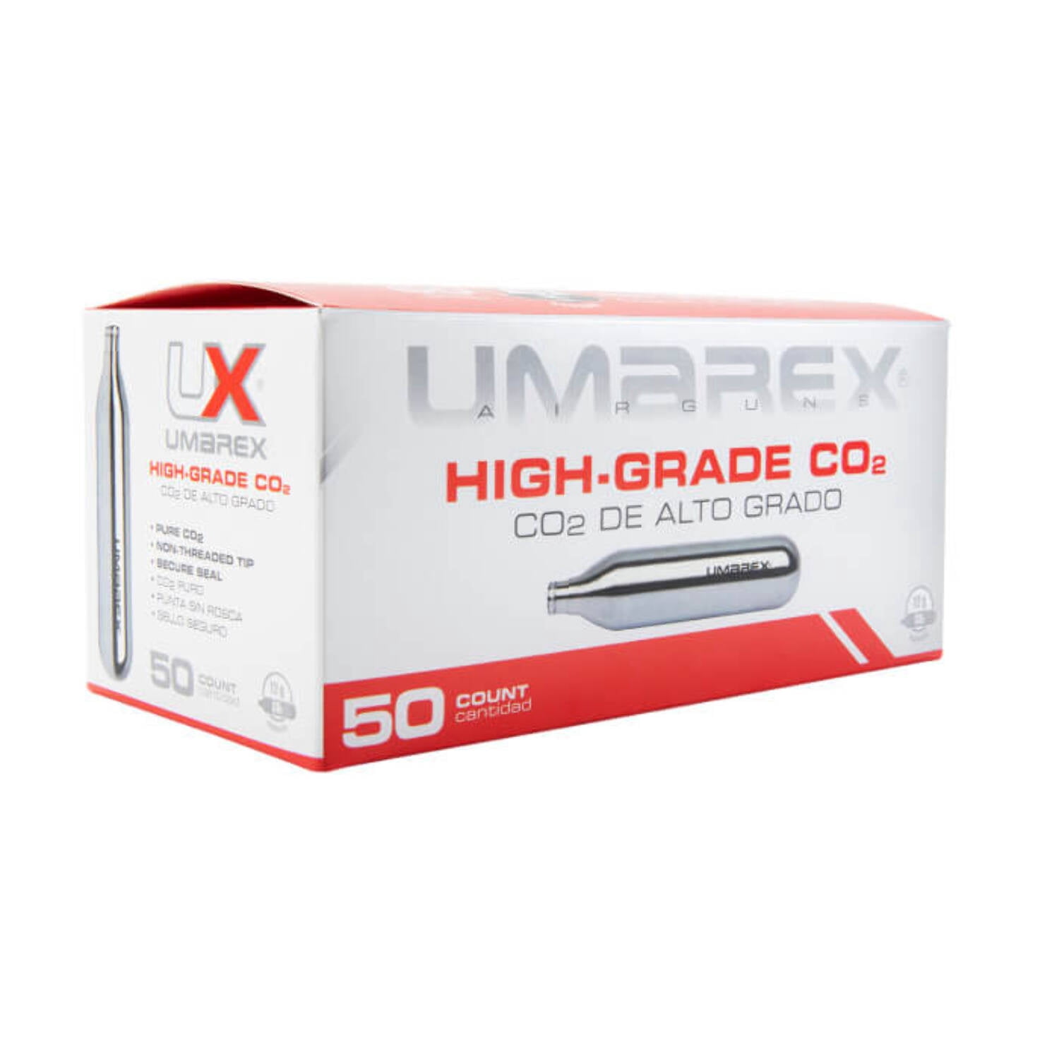 Umarex High-Grade 12G CO2 Cartridges, 50-Pack, Clean, Reliable Ammunition