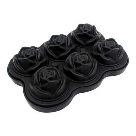 

4/6 Ice Rose Molds Slicone Ice Tray Molds Whis-key Silicone Ice Making Molds