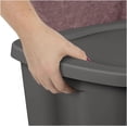 thumbnail image 5 of 18-Gallon Plastic Storage Bins with Snap-on Lids – 8-Pack, Home Organization Essential, 5 of 14