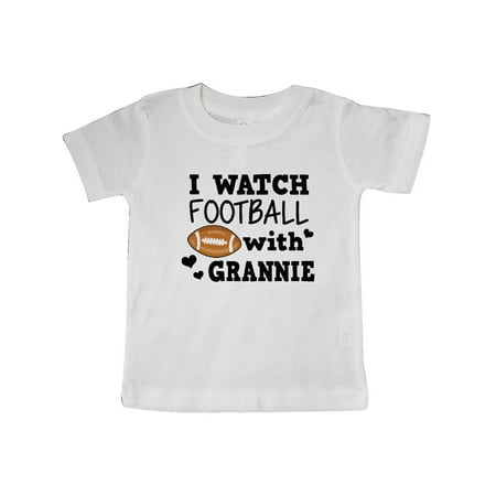 

Inktastic I Watch Football with My Grannie Gift Baby Boy T-Shirt