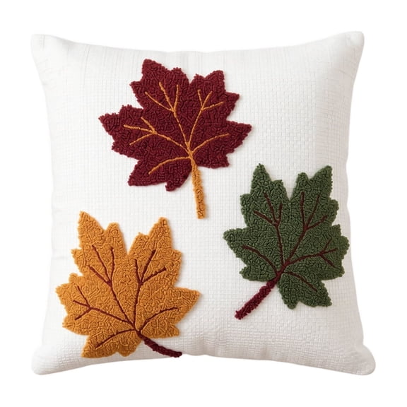 Throw Pillow Covers 18x18 Inch, Decorative Square Pillowcases, Farmhouse Holiday Cushion Covers for Couch Sofa Living Room Bedroom Outdoor Home Decor