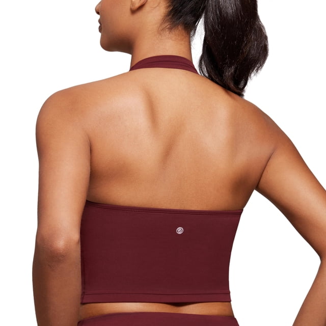 Top Corto Halter Butterluxe CRZ YOGA Rojo Merlot XS