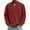 02#Wine, variant on Men's Corduroy Sweatshirts Quarter-Zipper Casual Stand Collar Long Sleeve Ribbed Golf Shirts Khaki 4XL