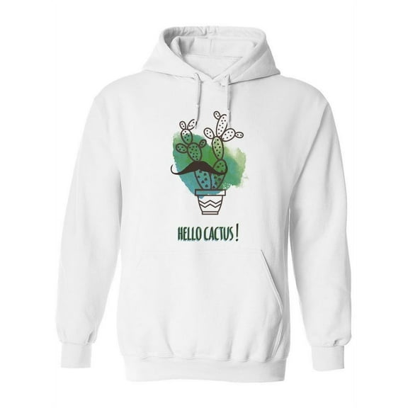 Hello Cactus! Hoodie Women -Image by Shutterstock, Female Large