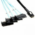 thumbnail image 3 of Chenyang CY Internal 36 Pin Mini SAS SFF-8087 Host to 4 SFF-8482 Target SAS Hard Disk SATA Power Cable 100cm Cable, 3 of 7