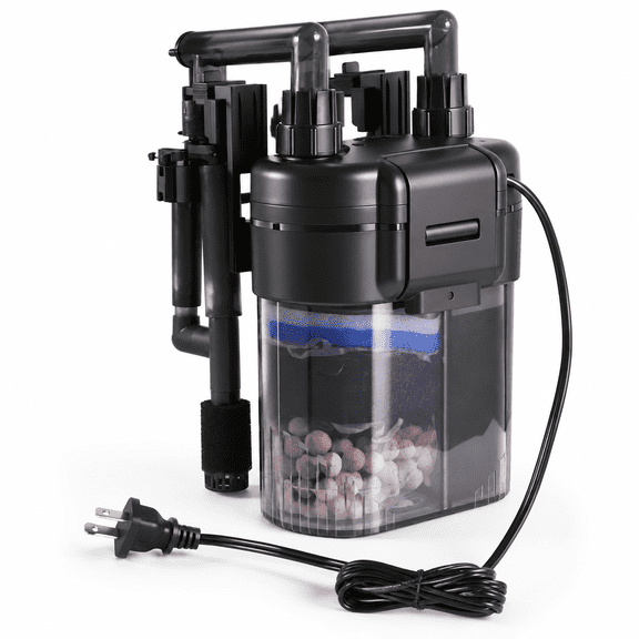 Small (Up to 10 Gal) Hang-On Aquarium Canister Filter 4-Stage Filtration