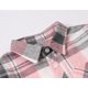 thumbnail image 3 of Camisa Cromoncent para hombre, casual, a cuadros, franela, rosa y gris, 3 of 7
