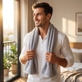 thumbnail image 5 of HOZVOMI Soft and Absorbent Bath Towel Fast-Dry Hand Towel Ideal for Bathrooms Kitchens and Gyms Essential for Daily Use, 5 of 7