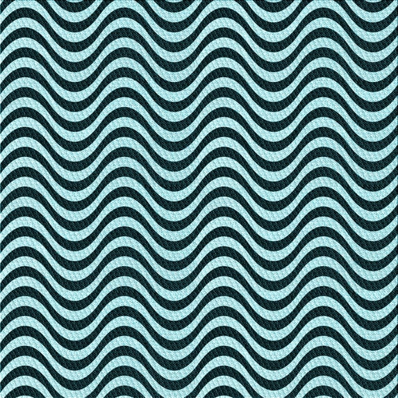 Ahgly Company Machine Washable Indoor Square Transitional Blue Lagoon Blue Area Rugs, 8' Square