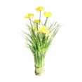 thumbnail image 3 of Planta de flores artificiales Planta de imitación Arreglo interior y exterior Bonsái Centro de mesa Amarillo, 3 of 9
