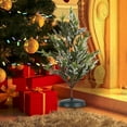 thumbnail image 5 of 15 Inch Tabletop Christmas Tree with Base Artificial Pine Tree Centerpiece for Home Office Kitchen Dining Table Holiday Party Xmas Decorations Indoor Winter Celebrations, 5 of 6