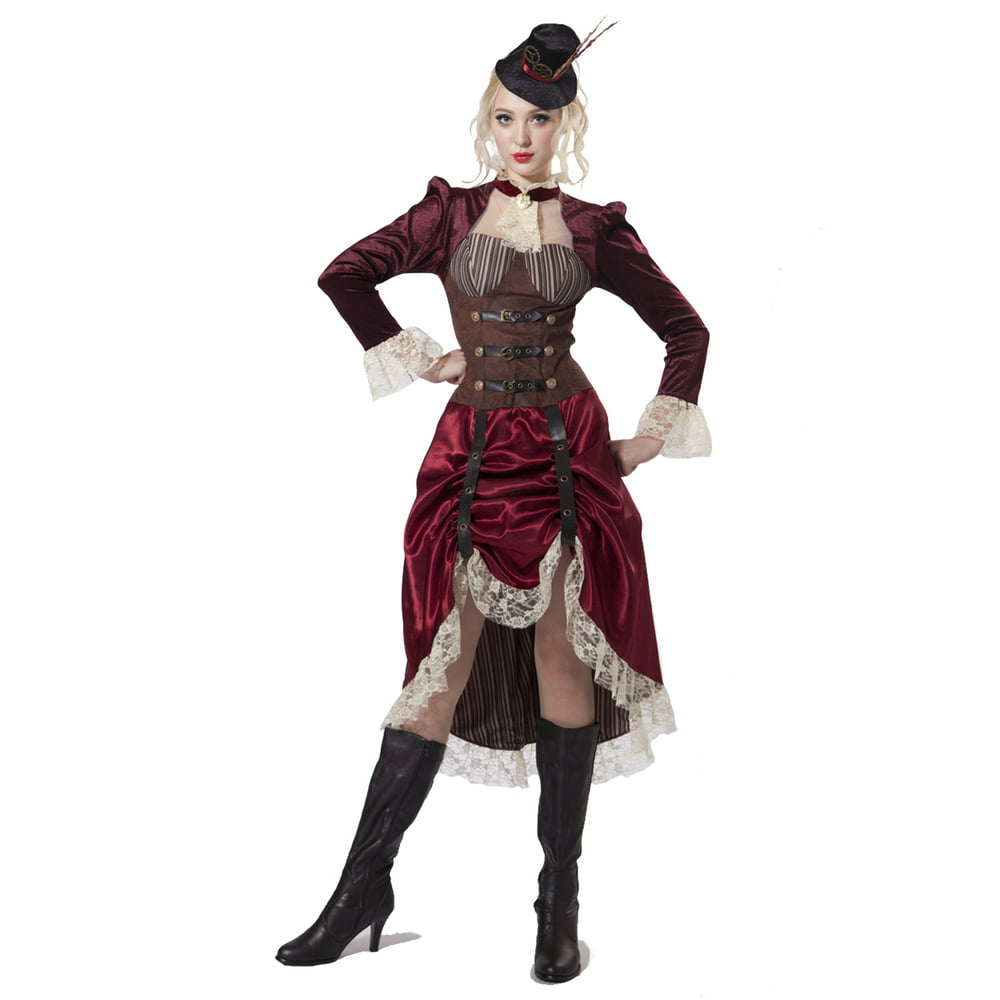 Women's Steampunk Madame Costume Small - Walmart.com - Walmart.com