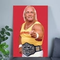 thumbnail image 5 of Hulk Hogan championship belt in 1980s in the ring 2025 Size 24''x36'' - Postora, 5 of 5