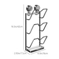 thumbnail image 3 of TIMIFIS Aluminum Nonstick Micro Pressure Cooker Kitchen Punch Free Double Suction Cup Pot Lid Storage Rack Stainless Steel Cutting Board Multifunctional Storage Rack Kitchen Gadgets, 3 of 6
