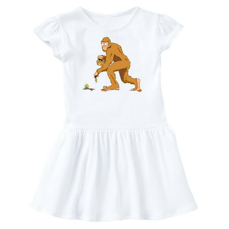 

Inktastic Bigfoot Surprise Gift Toddler Girl Dress