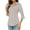 Brown Stripes, variant on Women Work Shirts Button Down Three Quarter Sleeve Short Sleeve Office Blouses for Women