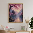 thumbnail image 6 of Diamond Art Kit for Adults, Cherry Blossom Lake Sunset Pagoda Diamond Painting for Adults Beginners, 5D DIY Diamond Art Painting Kits, Colorful Diamond Painting Craft for Home Decor 12x16, 6 of 7
