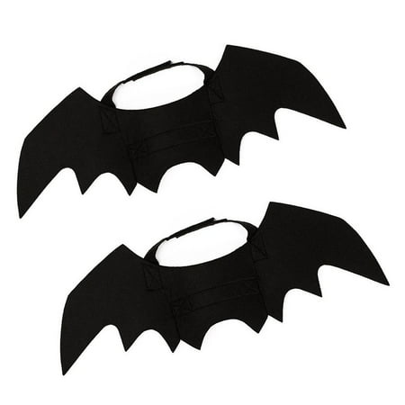 2 PCS Dog Wings Demon Cat Vest Bat Wings Pet Clothes Cat Wings Cat Costume Halloween Decorations