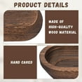 thumbnail image 3 of Gomok 10 Pack Wood Dough Bowl, Wood Tray for Home Decor, Table Decor, Brown, 3 of 9