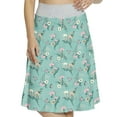 thumbnail image 1 of Women's Nature Vintage Butterflies Flowers A-line Printed Skirt Casual Wear, 3XL, Cadet Blue Multicolor, by Ambesonne, 1 of 1