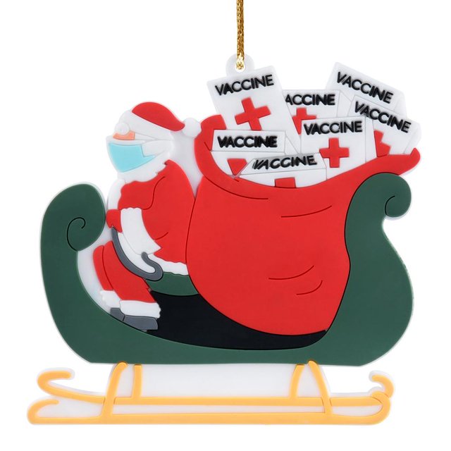 Adornos Navideños Con Cordón Cuarentena Adorno De Papá Noel Colgante De Árbol De Navidad Regalo Para Amigos O Familiares Minnieouse AP007564-04