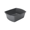 Medline Rectangular Plastic Wash Basins, Graphite