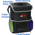 thumbnail image 4 of Cesto de basura para auto EPAuto impermeable de 9,5 L con tapa, negro, 4 of 7