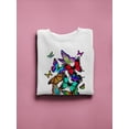 thumbnail image 3 of Cute Butterflies Sweatshirt Women -SPIdeals Designs, Female Medium, 3 of 4