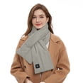 thumbnail image 2 of Neck Warmer Heated Neck and Shoulder Winter 3 Temperature Outdoor Activities Warm Heating Men Women Scarf New Electric Neck Warmer Gray One Size, 2 of 6