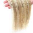 thumbnail image 6 of Benehair Clip in 100% Remy Human Hair Extensions Hair Pad Invisible Hairpiece Topper Thickened Soft Thin Hair Highlight Blonde 2 Pieces, 6 of 10
