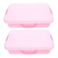 thumbnail image 4 of YOSADIER 2Pcs Handheld Sandbox Sand Tray Portable Kids Toy Storage Box Pink White Abs Material, 4 of 7