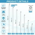 thumbnail image 2 of Uxcell M3 x 0.5mm Fully Threaded Rods 7 Size, 304 Stainless Steel All Threaded Rod Metric Right Hand Threads with 14Pcs Flange Hexagon Nut for Clamps Hangers U-Bolt, 2 of 6