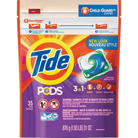 Tide PODS Spring Meadow Scent HE Turbo Laundry Detergent Pacs, 35 count